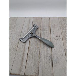 Vintage Wire Cheese Cutter Slicer  6" Unbranded Adjustable Roller #2